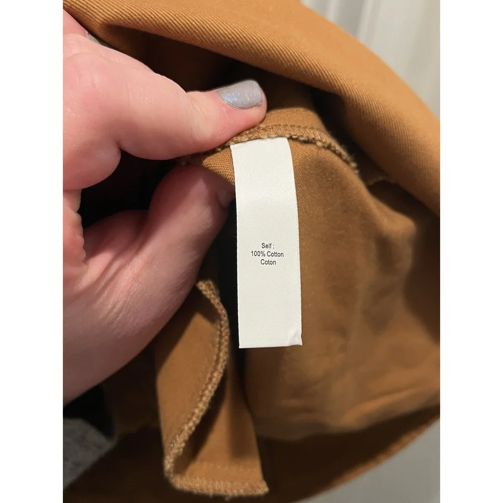 NWT Marissa Webb Skyler Belted Brushed Twill-Tunic Dress In Sienna SZ S - Picture 8 of 10